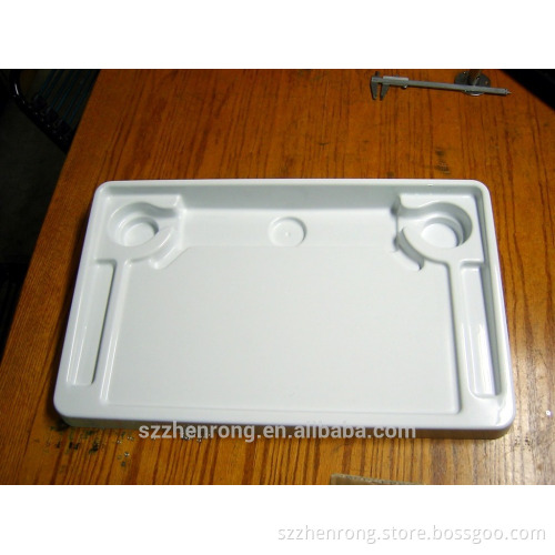 Vacuum forming plastic tray for animal cage